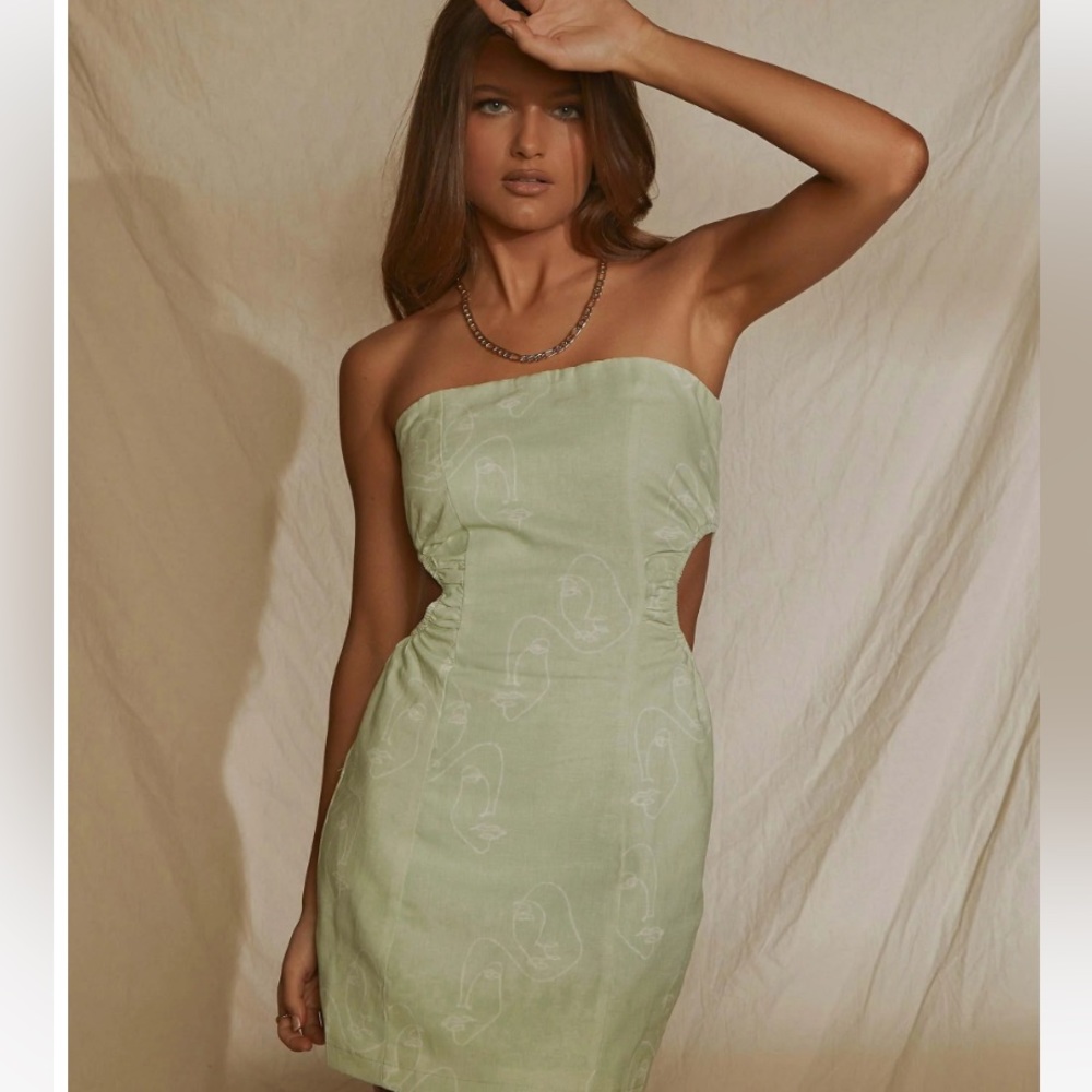 Peppermayo Miya Linen Mini Dress